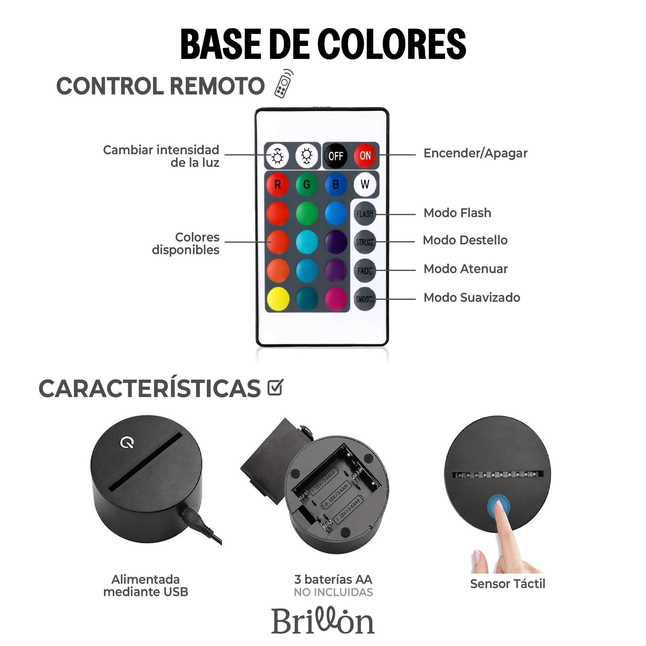 Lámpara colores Arco Papá