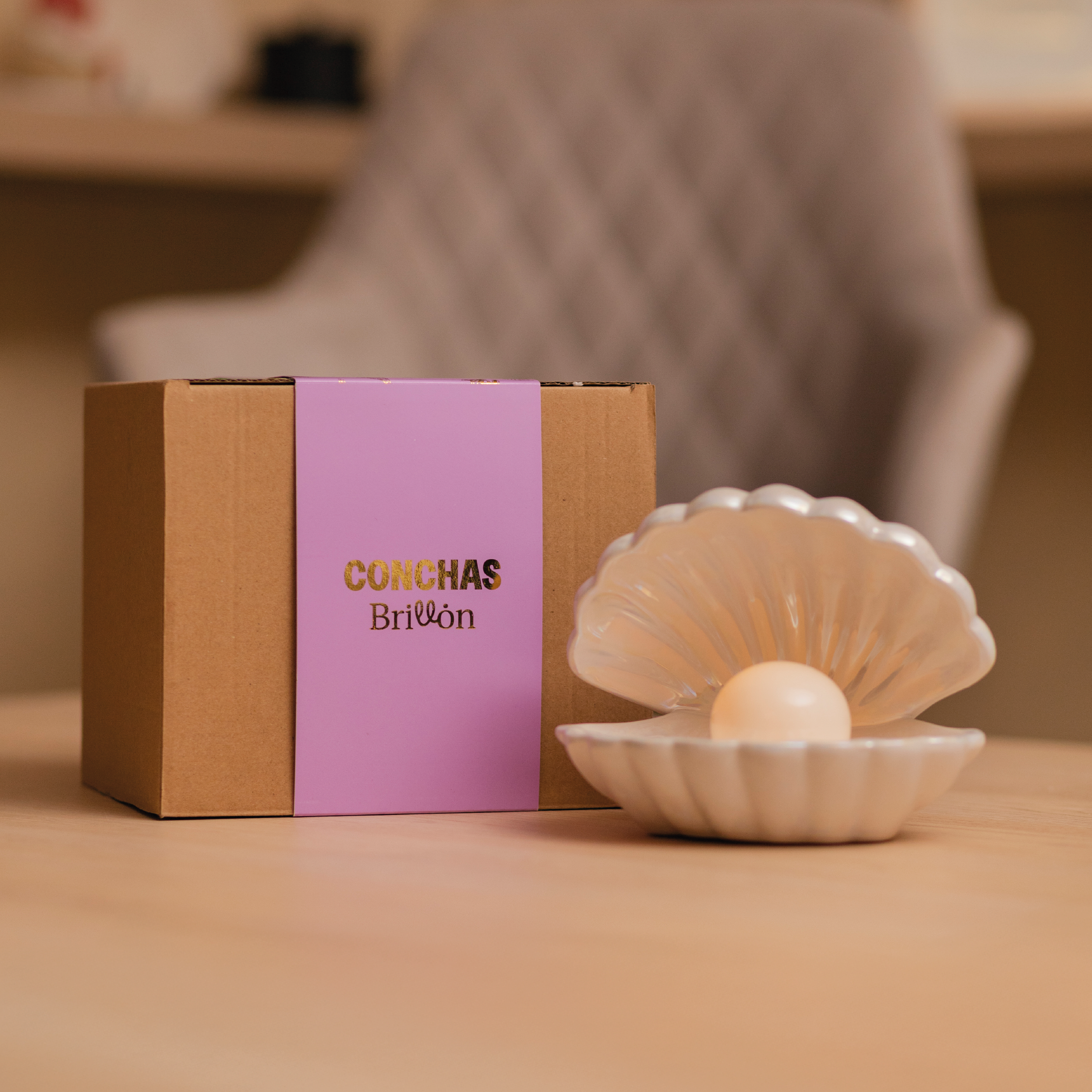 Lámpara Concha Rosa