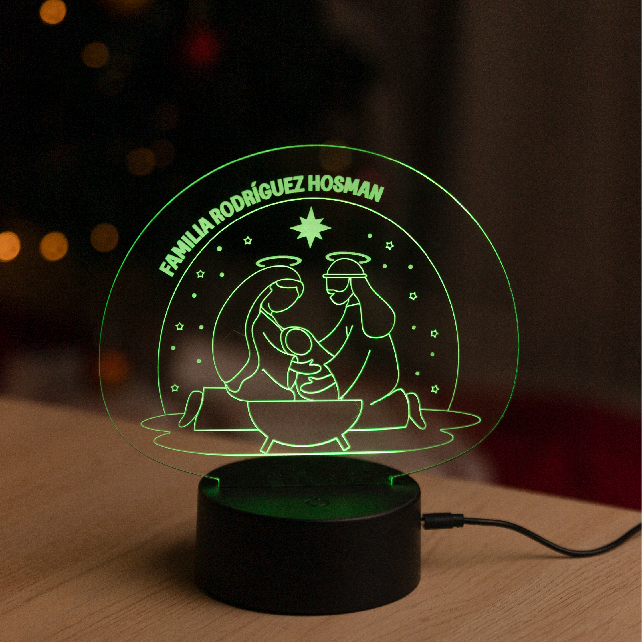 Lámpara de Colores Pesebre