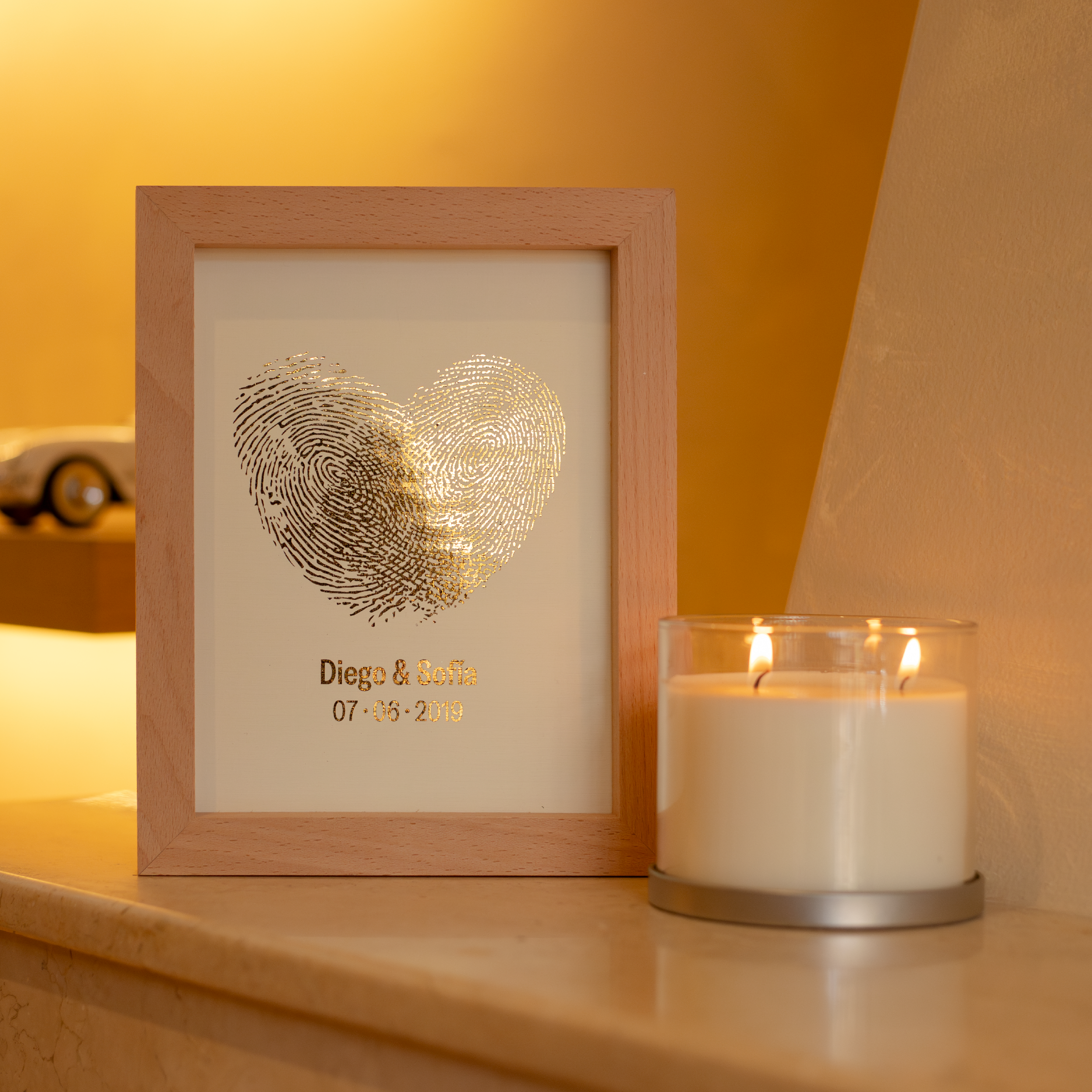 Marco Brillón Huellas Pareja