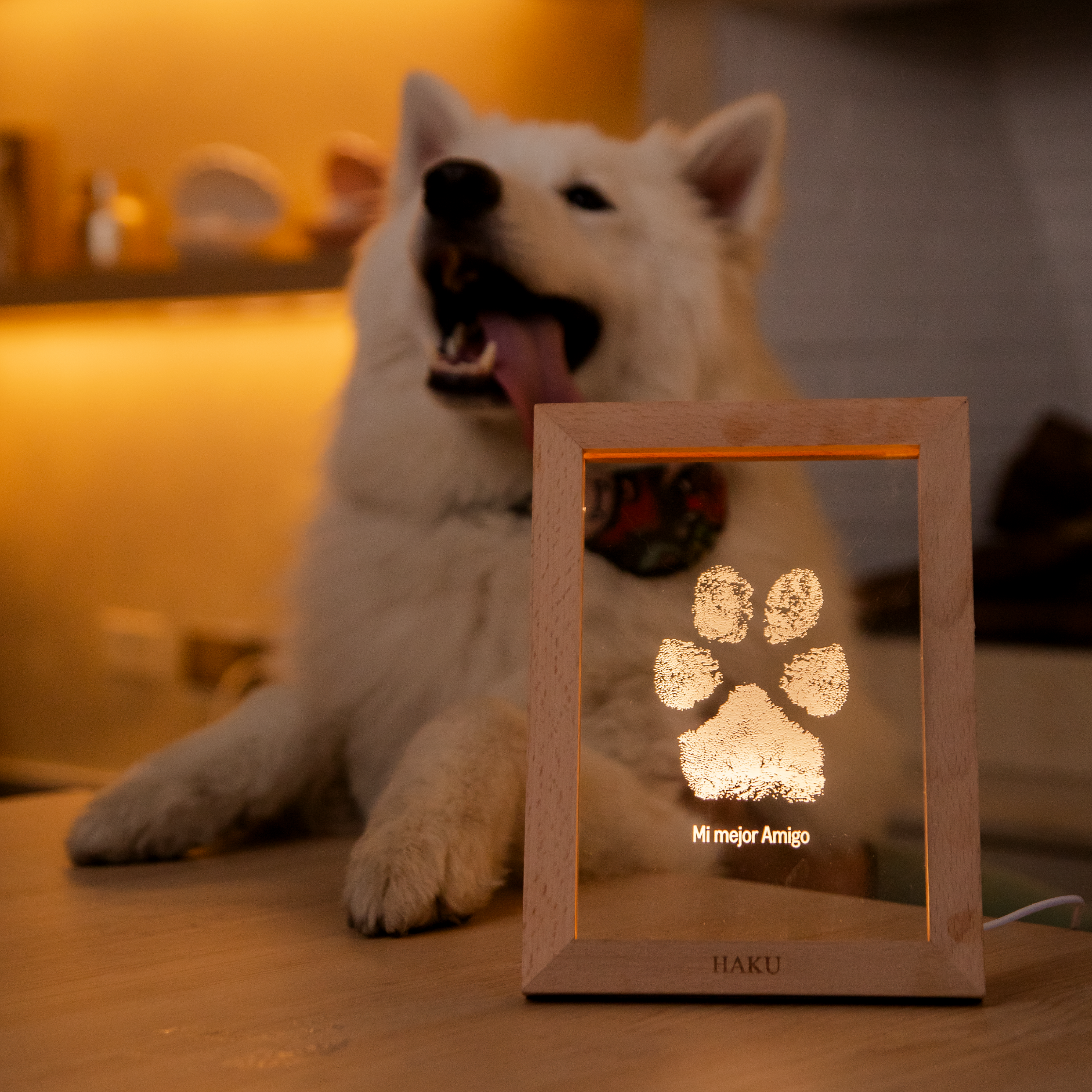 Portarretrato Huella Mascota