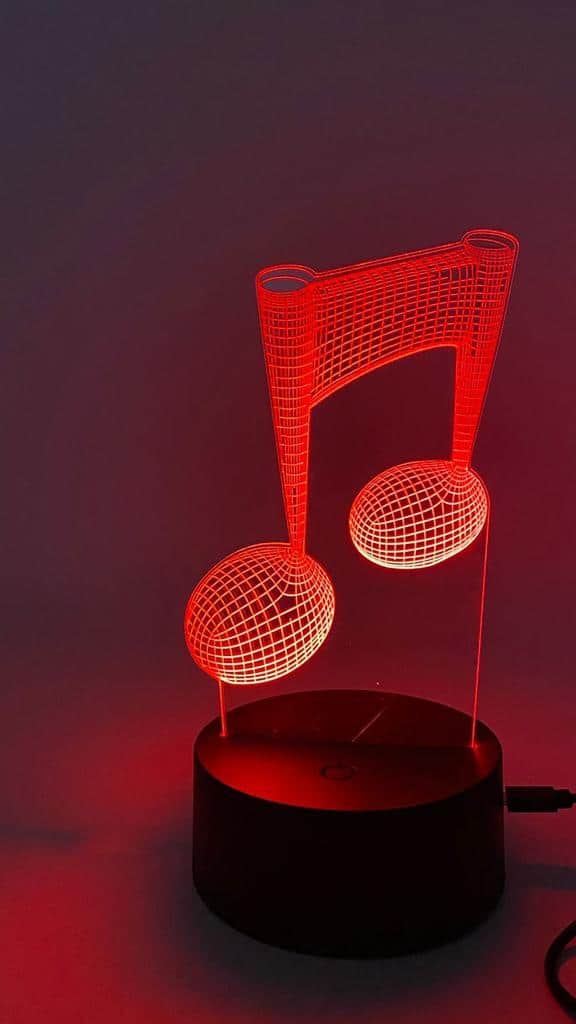 Lámpara Nota Musical