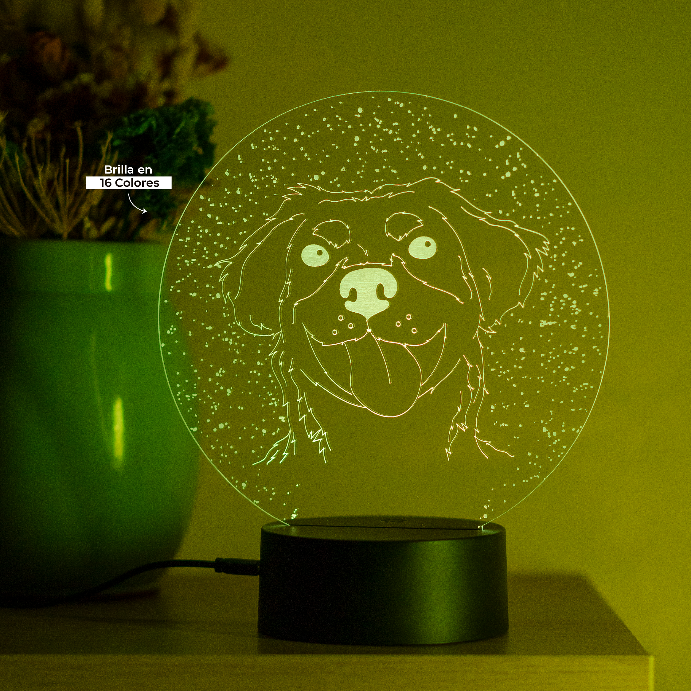 Lámpara Colores Brillón Mascota