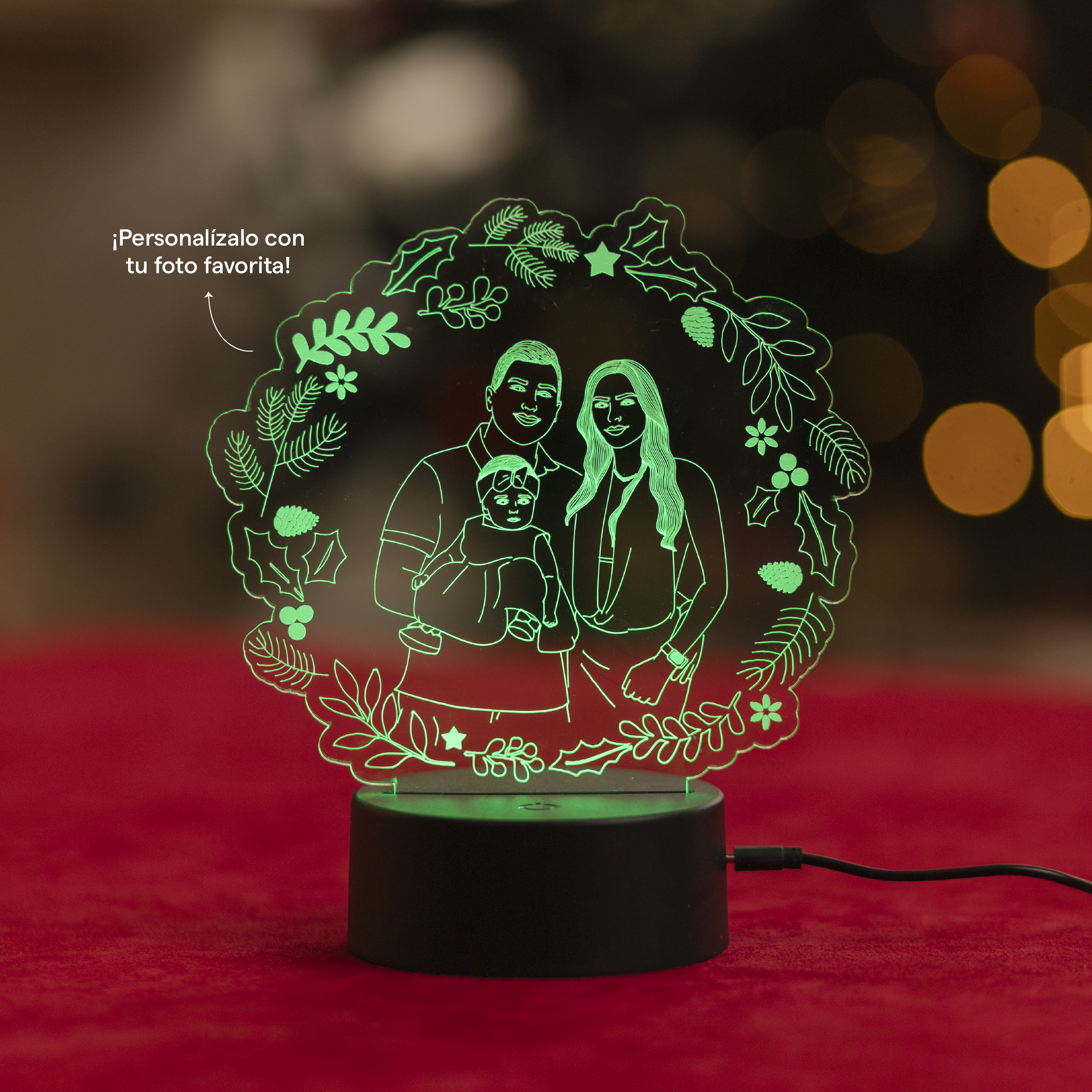 Lámpara colores Arco Navideño