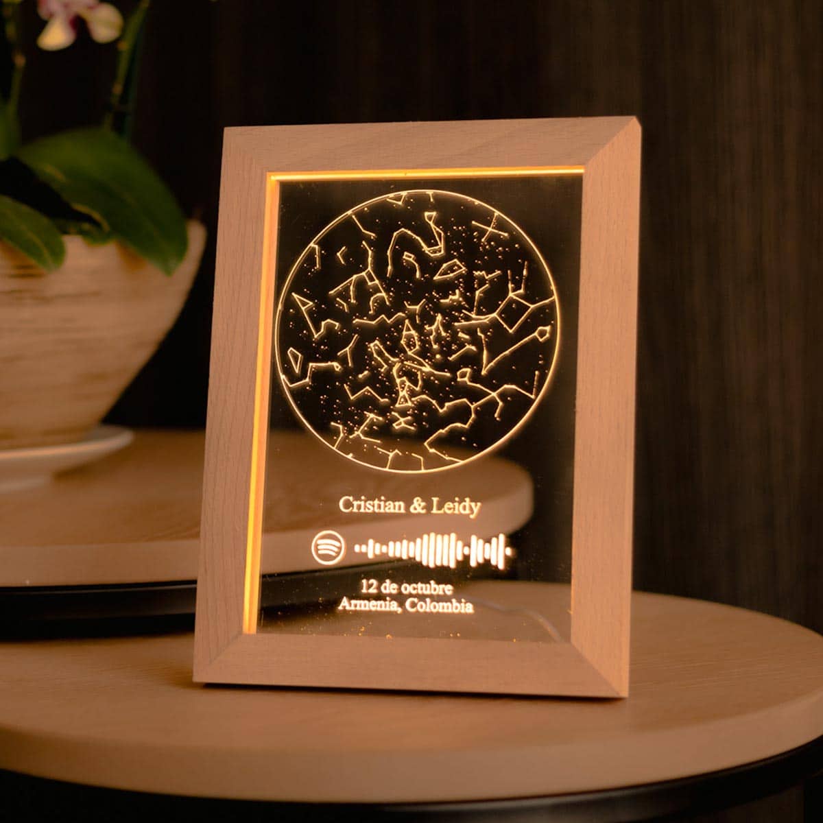 Portarretratos Personalizados Mapa Estelar