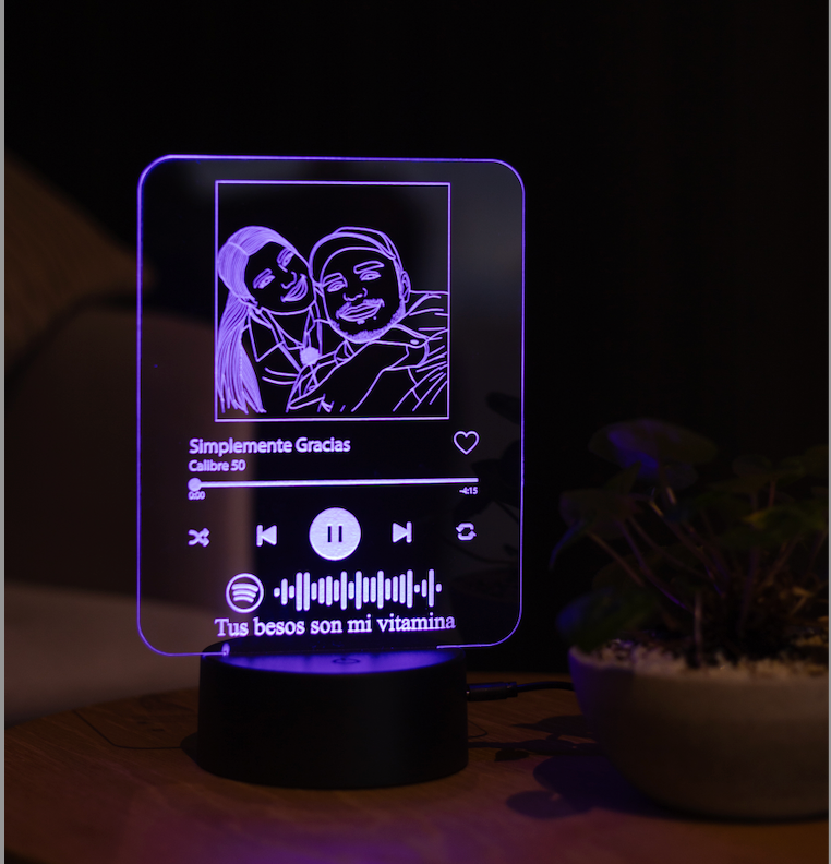 Lámpara Personalizada Reproductor Spotify