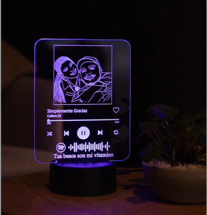 Lámpara Personalizada Reproductor Spotify