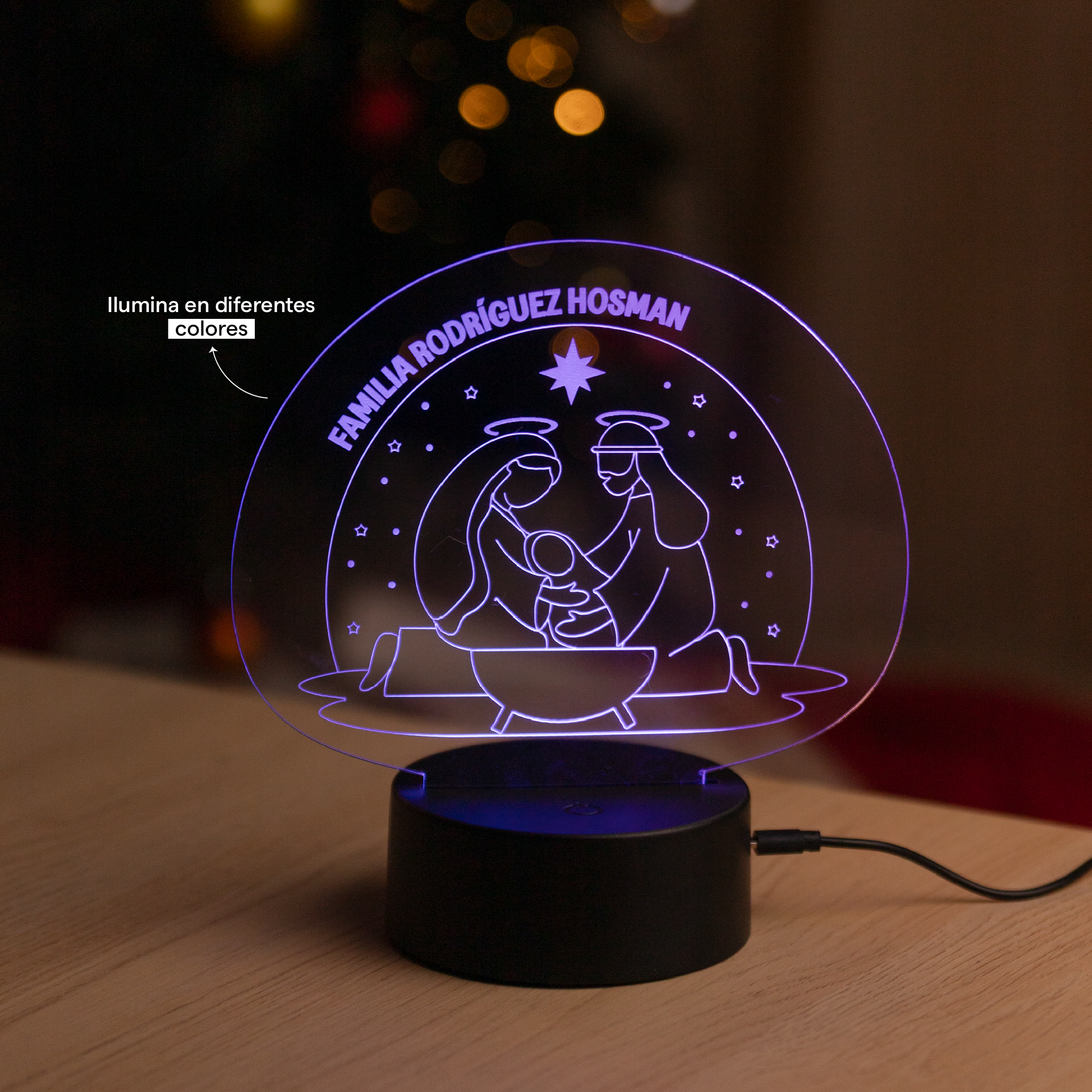 Lámpara de Colores Pesebre