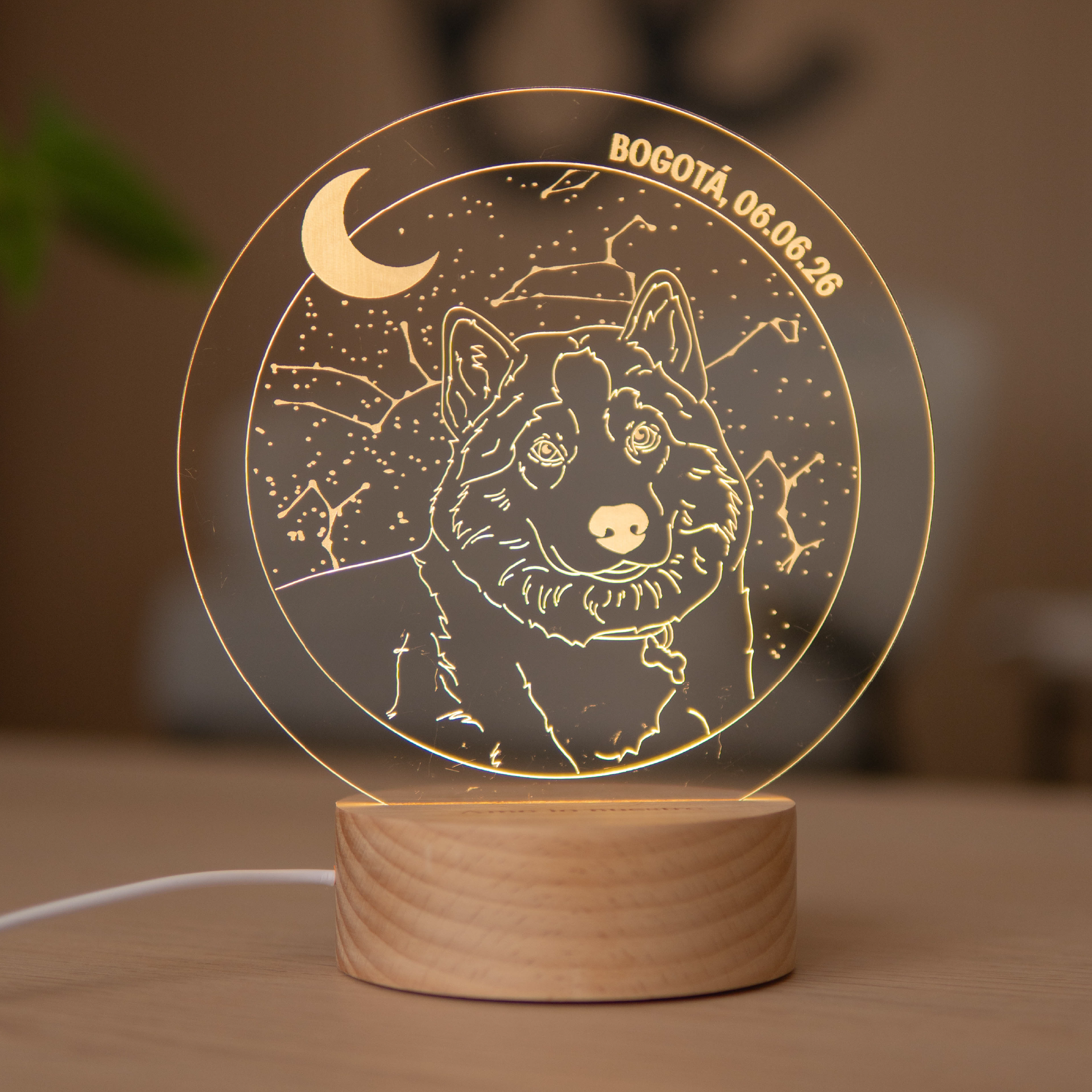 Lámpara de Madera Nuestro Cielo