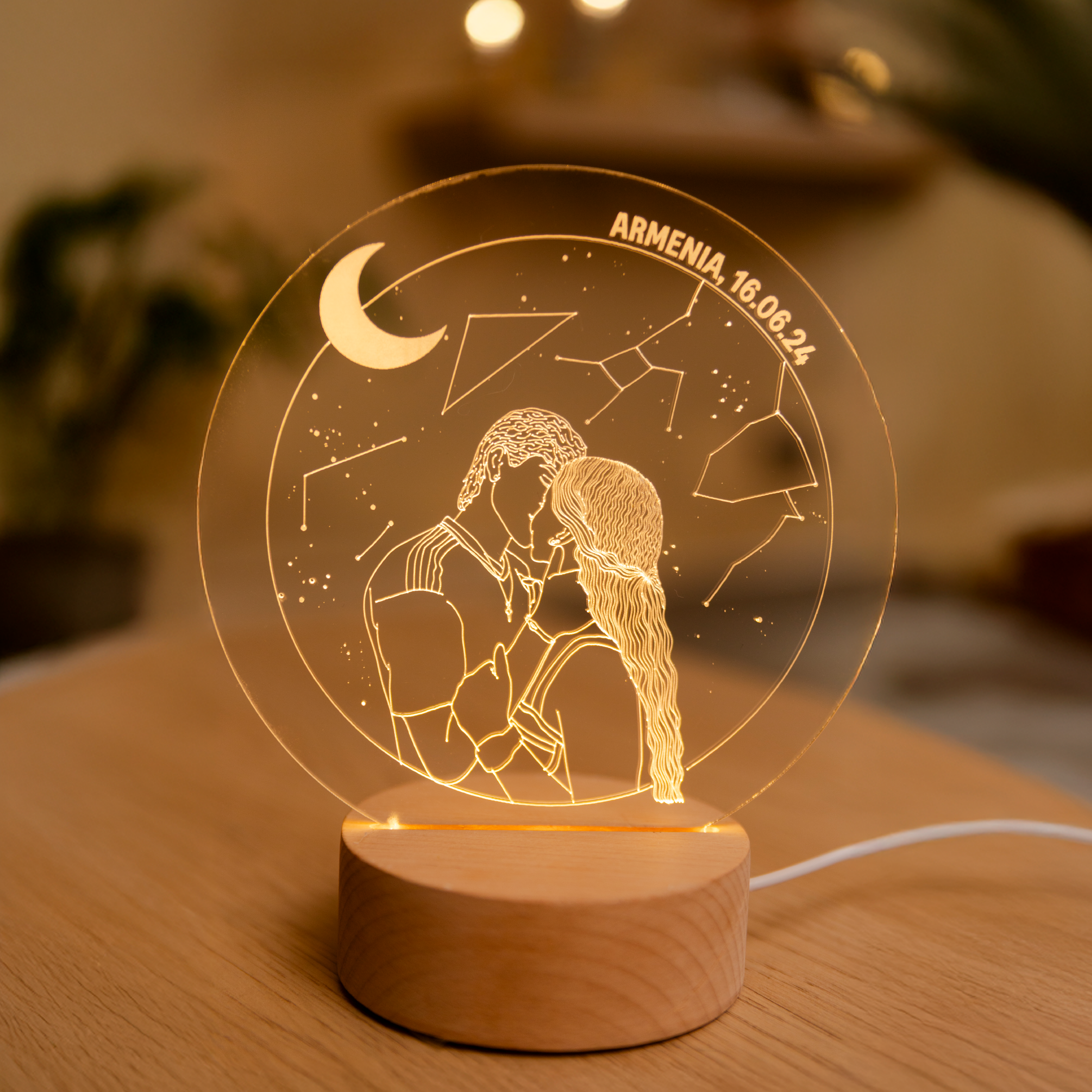 Lámpara de Madera Nuestro Cielo