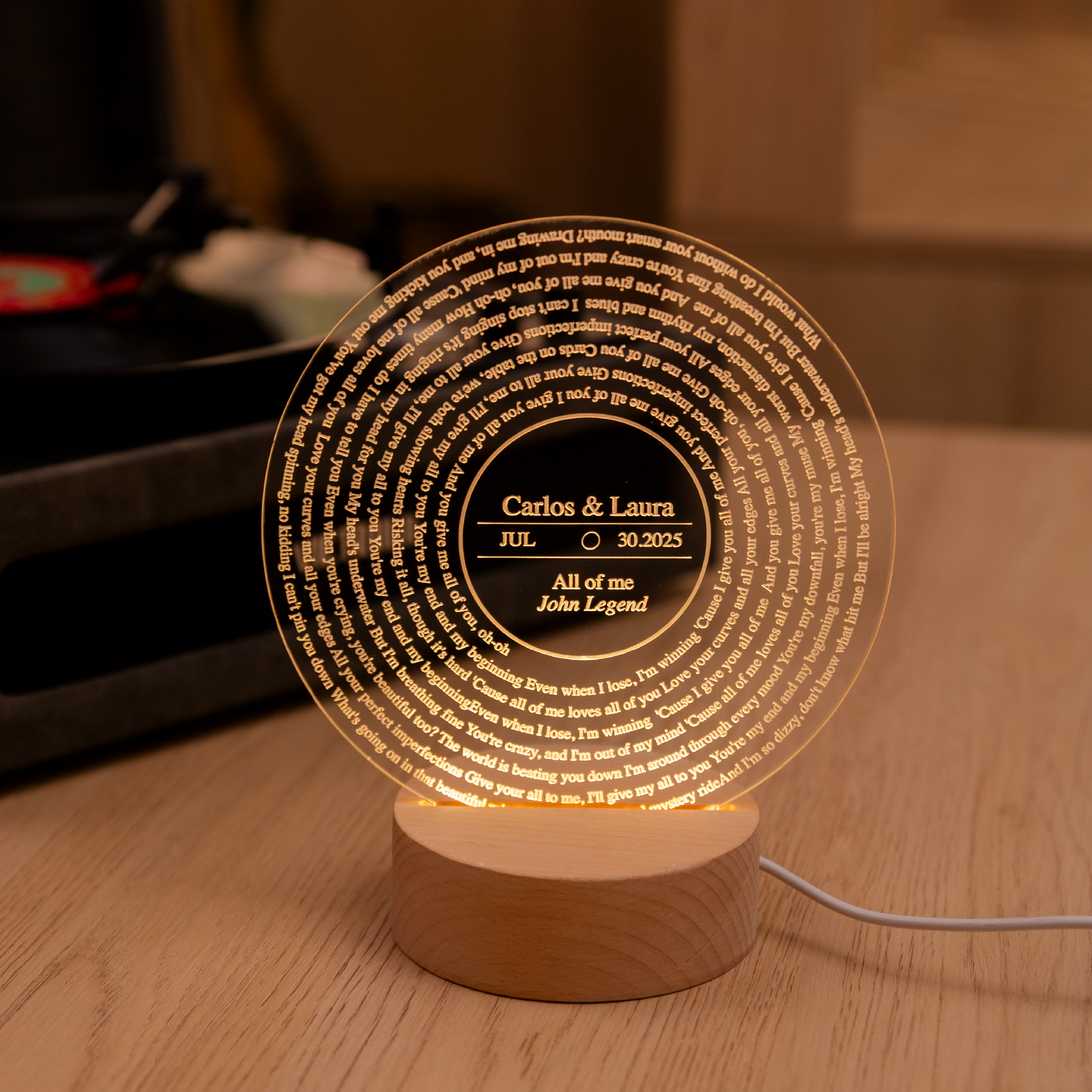 Vinilo Base de Madera