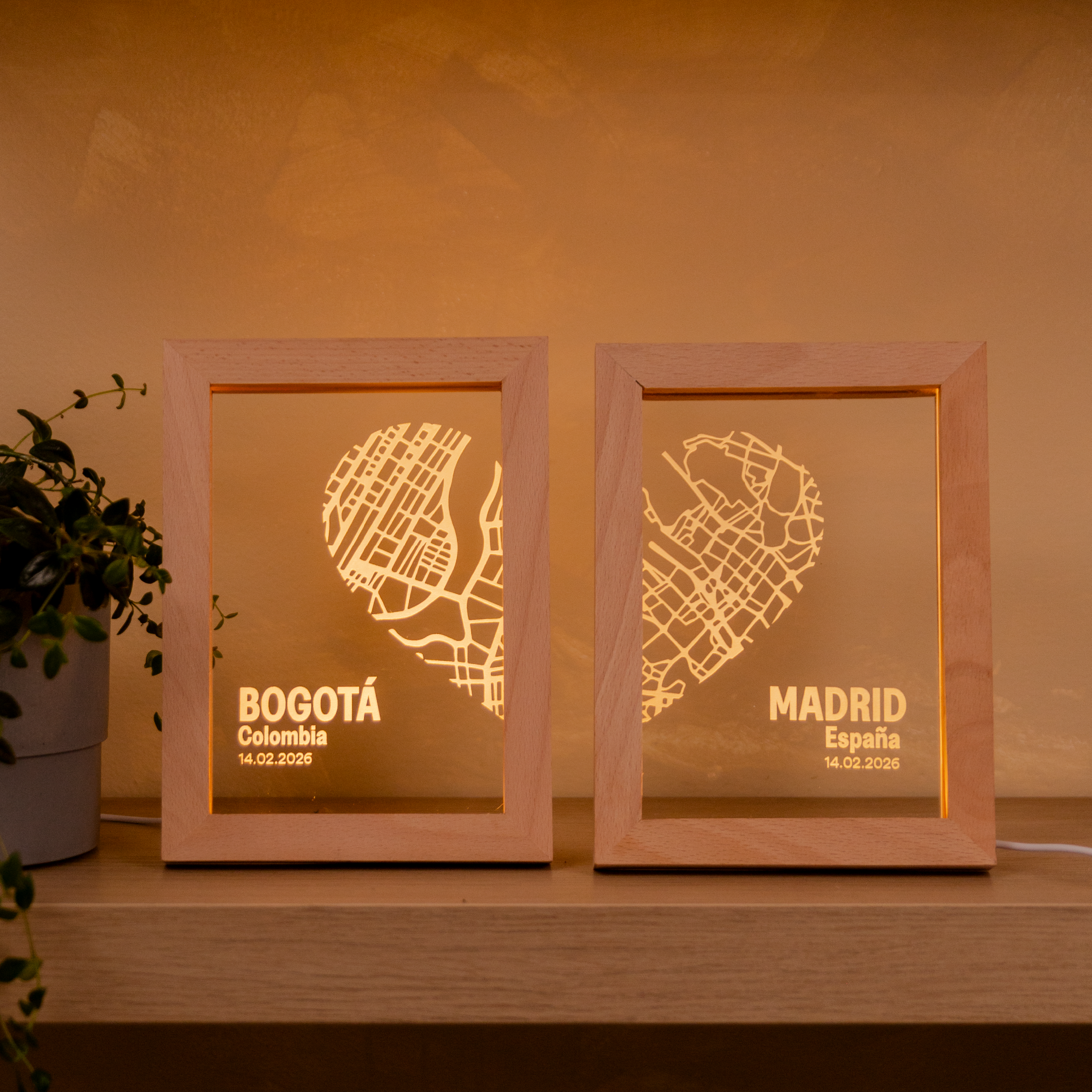 Combo Corazón a Distancia- Portarretrato