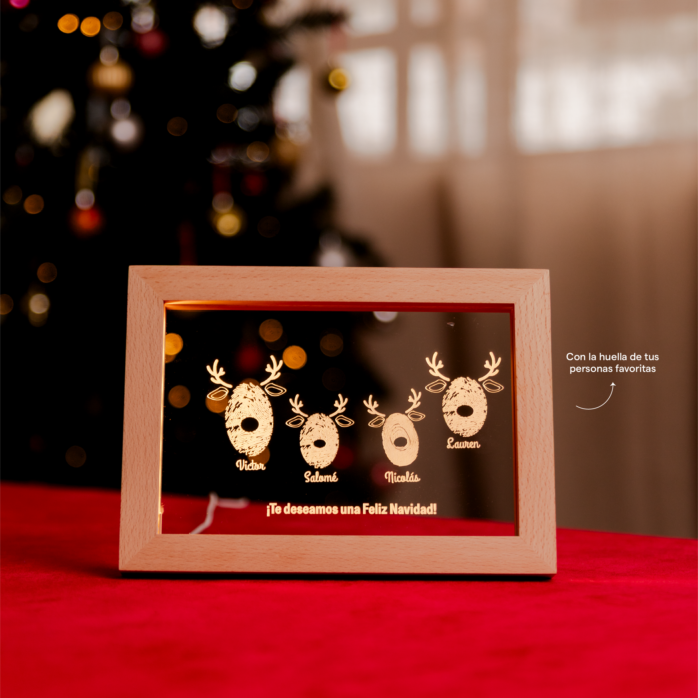 Lámpara Portarretrato Huellas Renos